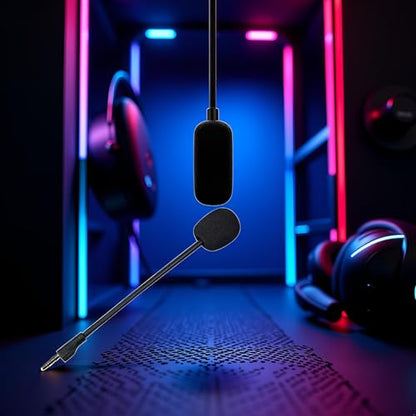 Black Replacement Game Mic Detachable Microphone Boom for ~Steelseries Arctis 1 1.0 One Wireless Headphones Gaming Heads Replacement Mic Headphones, Earbuds and Accessories