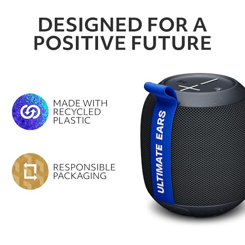 Ultimate Ears WONDERBOOM Play Waterproof Speaker - Black | Dustproof, floating, 131ft (40m) range