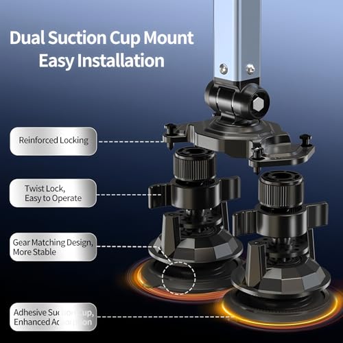 Microphone Boom Arm 360° Rotatable Foldable Adjustable Desk Mic Stand Desk Mount Sturdy Aluminum Alloy for Podcast Video Gaming Meeting Studio - size: Suction Cup