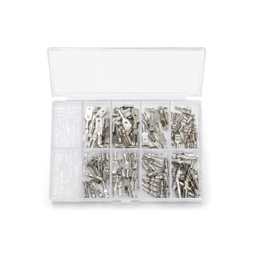 120Pcs 2.8/4.8/6.3mm Crimp Terminal Block Assortment Kit | Quick Splice Male and Female Wire Spade Connecto for Car Audio Speaker Electrical Wiring 16-20 gauge wires