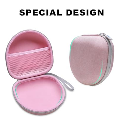 Kids Headphone Case for Acer/iClever/Candy Bila, Pink(Case Only) | for iClever BTH12/HS19/BTH22/BTH20/BTH18/BTH26, JBL Junior 320/320BT, MIDOLA, JoySpark, eKids, ADOOPE, JLab Kids Headphones - color: Pink