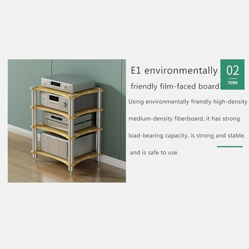 Stereo cabinet,audio rack,av media stand,stereo stand,audio stand,av cabinet,stereo racks and stands,media rack,hifi rack,audio rack cabinet,stereo rack,audio cabinet,audio-video shelving,av rack(1-la - color: 1-layer, size: Black