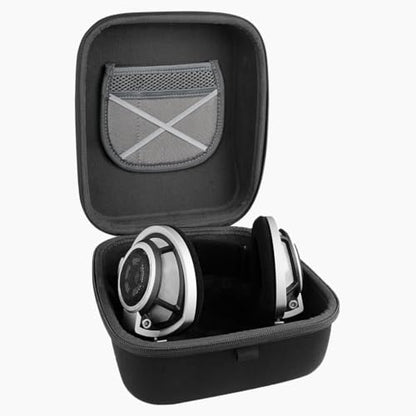 Geekria Shield Case for Large-Sized Over-Ear Headphones, Replacement Protective Hard Shell Travel Carrying Bag with Cable Storage, Compatible with Beyerdynamic DT880Pro, AKG K701 Headsets