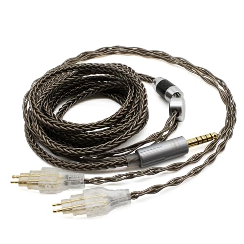 Youkamoo 4.4mm Balanced Audio Upgrade Cable 6ft/1.8m Compatible with Sennheiser HD600 HD650 HD660S HD660S2 HD580 HD58X HD6XX Headphones Silver Plated Braided