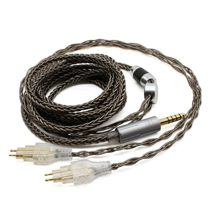 Youkamoo 4.4mm Balanced Audio Upgrade Cable 6ft/1.8m Compatible with Sennheiser HD600 HD650 HD660S HD660S2 HD580 HD58X HD6XX Headphones Silver Plated Braided
