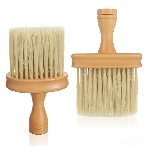 Wooden Piano Cleaning Brush 2 Pack - Soft Bristles Anti-Static Keyboard Duster for Piano, Guitar, Synthesizer, Laptop, Musical Instruments