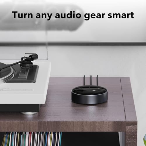 WiiM Mini AirPlay 2 Wireless Audio Streamer, Multiroom Stereo, Preamplifier, Works with Alexa and Siri Voice Assistants, Stream Hi-Res Audio from Amazon Music, Tidal and More