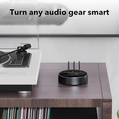 WiiM Mini AirPlay 2 Wireless Audio Streamer, Multiroom Stereo, Preamplifier, Works with Alexa and Siri Voice Assistants, Stream Hi-Res Audio from Amazon Music, Tidal and More