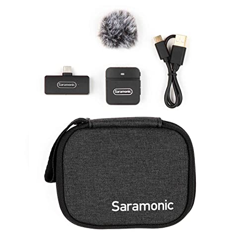 Saramonic Blink 100 B5 Ultra-Portable Clip-On Wireless Mic System w/USB-C Receiver for iPhone 15, Android, Newer iPads & Computers - size: 1-Person Clip-On B5