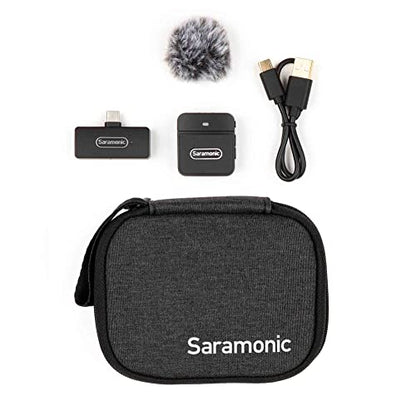 Saramonic Blink 100 B5 Ultra-Portable Clip-On Wireless Mic System w/USB-C Receiver for iPhone 15, Android, Newer iPads & Computers - size: 1-Person Clip-On B5