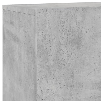 Wall-Mounted TV Cabinet, Modern Floating Media Console Shelf for Living Room, Concrete Grey Engineered Wood TV Stand Storage Unit 39.4x11.8x16.1