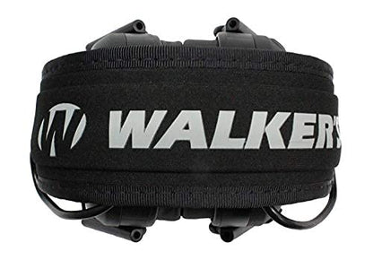 Walker's Razor Slim Electronic Muff - color: Black W/Teal, size: One Size