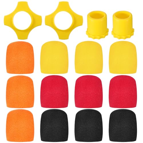 Sibba 12 Pcs Microphone Covers Foam,Mic Covers Pop Filter Replacement 4 Pcs
