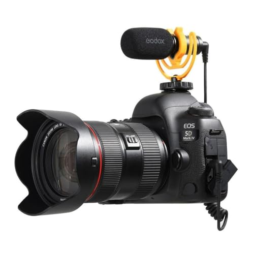 GODOX VD-Mic 8cm Compact Directional Shotgun Microphone (Black) | Extended Frequency Response, And Durable, Sound Pick-up, Complete Accessories, Universal Compatibility, High, Sensitivity