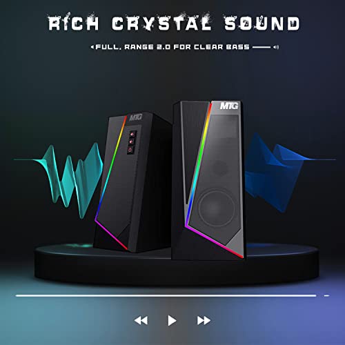MTG RGB Backlit Mechanical Wired Gaming Keyboard and Mouse Combo | Full Anti-Ghosting, RGB Headset, Speaker, WiFi BT PC & Laptop Compatible, Complete Accessory Bundle for Desktop Gaming Setup - color: Gaming Pro