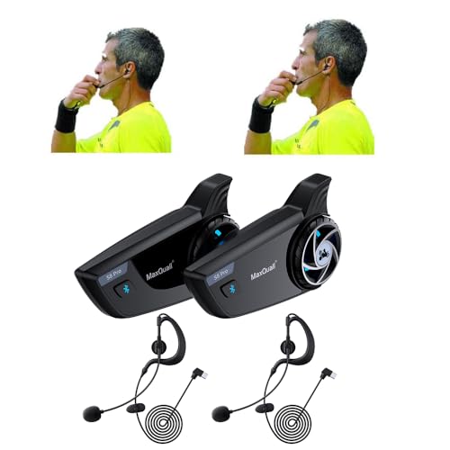 2~8 Person Referee Headset, Referee Communication System S8 Pro for Soccer Hiking Cycling(2S8 Pro(Model 1 Overhook Earphone)) - color: 2S8 Pro(Model 1 Overhook Earphone)