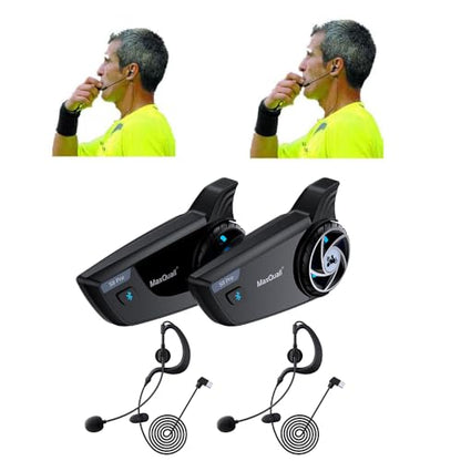 2~8 Person Referee Headset, Referee Communication System S8 Pro for Soccer Hiking Cycling(2S8 Pro(Model 1 Overhook Earphone)) - color: 2S8 Pro(Model 1 Overhook Earphone)