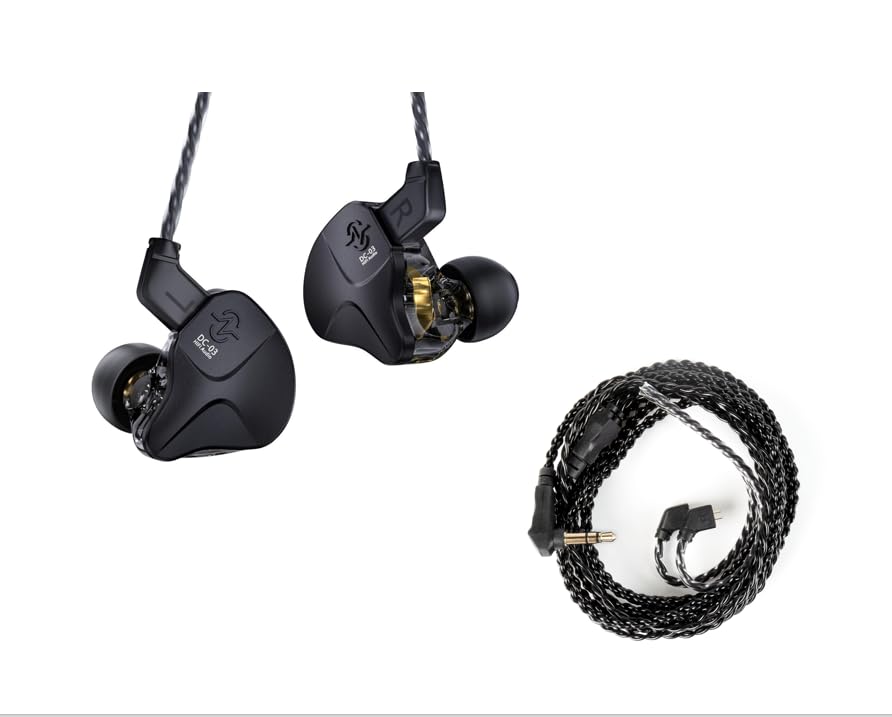 2 Meter Length Long IEM Cable and CCZ DC03 in Ear Monitor Headphones