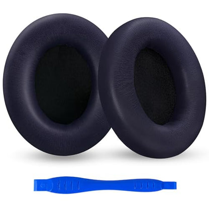 Studio Pro Headphone Ear Pads, Replacement Earpads/Cushions for Beats Studio Pro, with Premium Protein Leather, Resilient Memory Foam, Added Thickness - color: Navy
