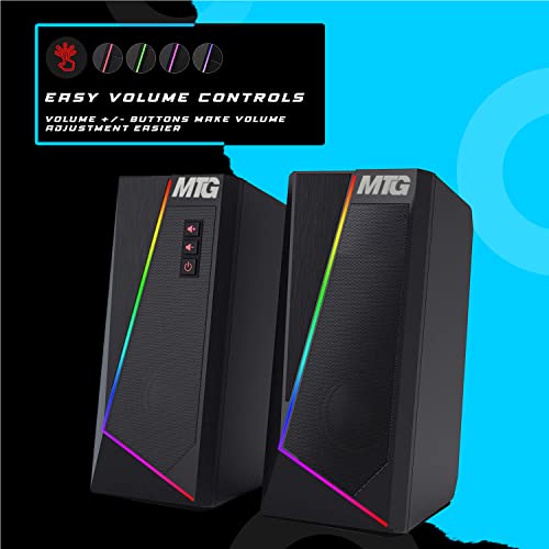 MTG RGB Backlit Mechanical Wired Gaming Keyboard and Mouse Combo | Full Anti-Ghosting, RGB Speaker, WiFi BT, PC & Laptop Compatible, Complete Accessory Bundle for Desktop & Gaming Setup - color: Gaming