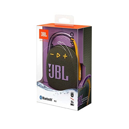 JBL Clip 4: Portable Speaker with Bluetooth, Built-in Battery, Waterproof and Dustproof Feature - Green (Renewed) - color: Green
