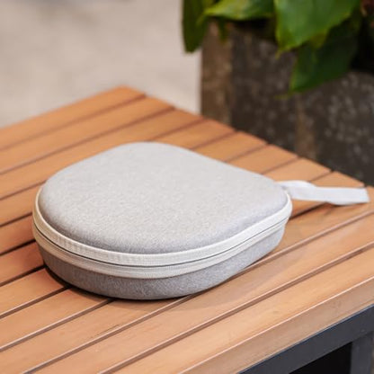 ProCase Hard Universal Headphone Case for Sony/JBL/Soundcore/TOZO - Grey | Hard Travel Storage Case with Mesh Pocket and Wrist Strap for Over-Ear Swivel Headphones, Cables and Small Accessories