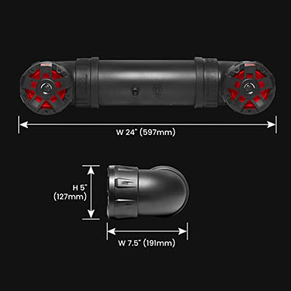 BOSS Audio Systems UTV4BRGB ATV Sound System, 4 Inch Speakers, Built-in Amp - style: 4" Speakers, RGB