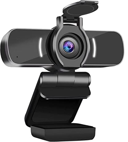 LarmTek Computer Camera with Microphone, 1080P Webcam with Webcam Cover Compatible with Mac OS Windows Laptop PC Desktop,HD Webcam for Live Streaming Gaming Calling Video Conferencing