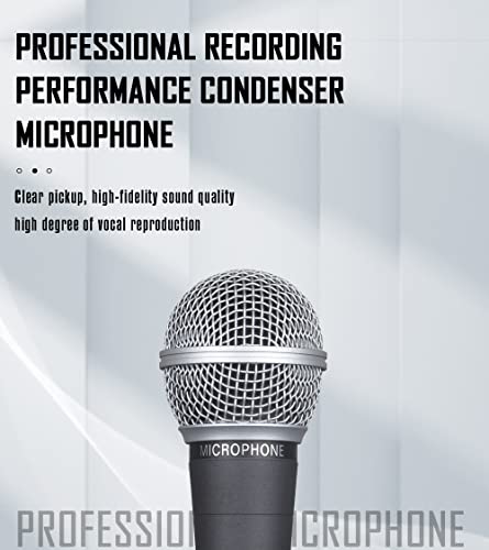 Wm58 Classic Style Dynamic Vocal Instrument with Clean Sound, Metal Body Microphone (not with Cable) - color: wm58