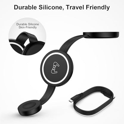 3 in 1 Wireless Charging Station Samsung, Foldable Wire Less Charging Pad for Samsung S26 S25 Ultra S24, Fast Charging Station Galaxy Watch8/7 Galaxy Buds4, Travel Charger for Samsung Multi Devices - color: Wireless Charger Black