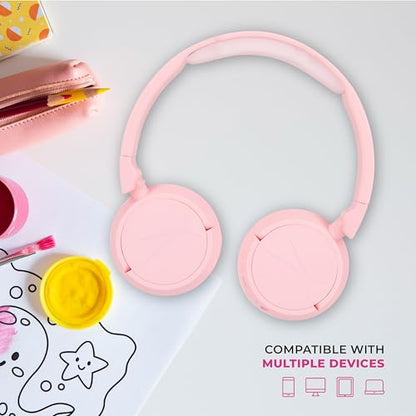 Altec Lansing - Kids Bluetooth Headphones, Wireless Over Ear - color: Pink