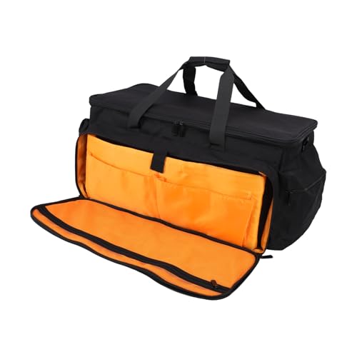 banapoy Large DJ Cable Bag, Travel DJ Cable File Gig Organizer Bag with Detachable Dividers for Equipment and Music Accessories, Carrying Storage Case for Musicians, Professional