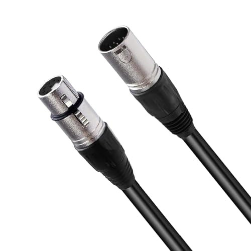 7 Pin XLR Microphone Cable, Balanced Male to Female Audio Connector, Mic Cable for Tube Microphones, 1 Meter (3.28 Ft) Length - size: XLR Connector Cable-1 Meter