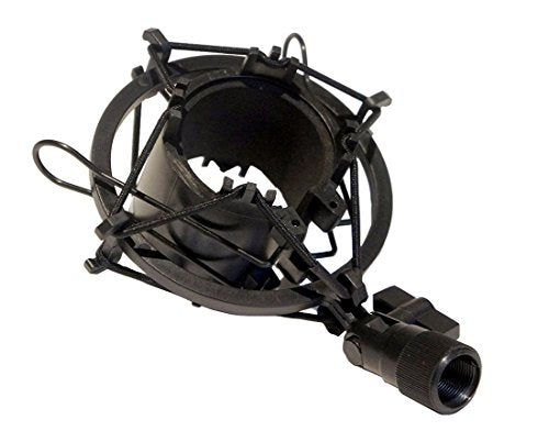 Universal Mic Microphone Shock Mount Clip Holder Podcast Home Studio Recording 5/8 Inch Diameter