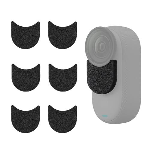 Insta 360 GO 3S Mic Wind Muff, FotStdio Noise Reduction Windshield Foam Gasket for Insta360 GO3 / GO 3S Microphone Pop Filter 6pcs