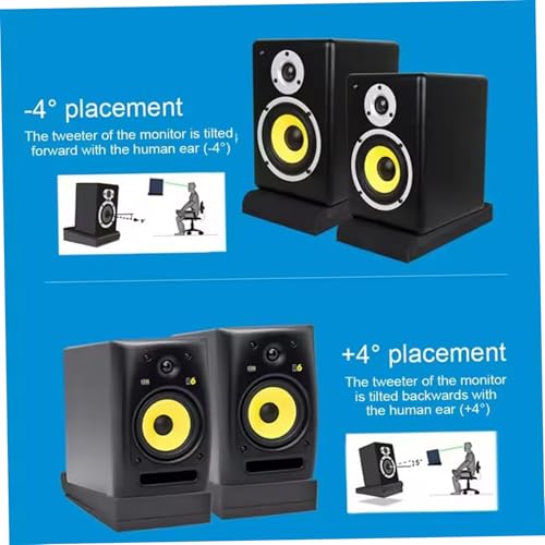 Subwoofer Isolation Pad|Studio Monitor Isolation Pads, 2Pcs 4 Inch Speaker Acoustic Foam High-Density Adjustable Angled Sound Pads