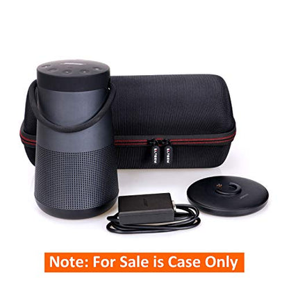 LTGEM Travel Case for Bose SoundLink Revolve+ Series II Speaker, Black | Fits Charging Cradle, Fits AC Adaptor and USB Cable - color: Black