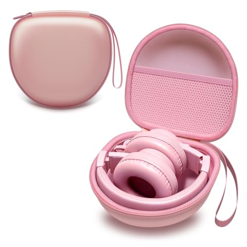 Kids Headphones Case for Folding Headphone, Rose Gold (Case Only) | Compatible with iClever BTH12/HS19/BTH26/JoySpark-T5/Candy Bila BH03/EarFun/IMYB/MIDOLA MD-B01/noot Products Kids Headphones - color: Rose Gold