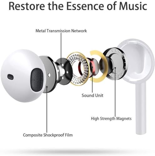 USB C Headphones Earbuds for iPhone 16, Type C Earbuds Wired Earphones (Microphone & Remote Control) Noise Cancelling for iPhone 15 Pro max, lPad Pro, Galaxy S23/S22/S21/S20/Ultra Note10/20, Pixel