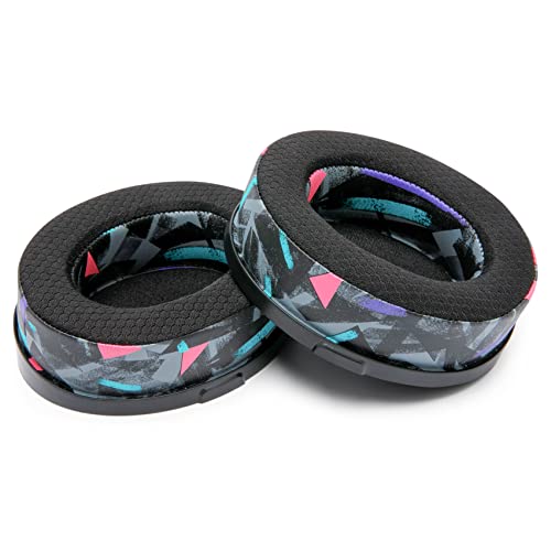 WC Freeze Penrose - Cooling Gel Earpads for Audeze Penrose & Mobius | Made by Wicked Cushions | Hybrid Fabric, Improved Durability, Thickness & Sound Isolation | 90s Black - color: 90s Black