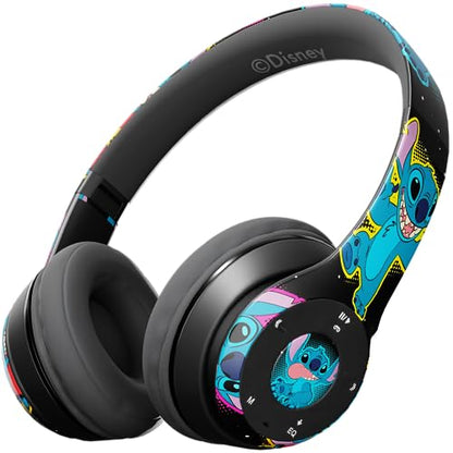 iJoy Disney Lilo & Stitch Bluetooth Over-Ear Headphones, Wireless Foldable Headset with Built-in Microphone for Adults and Kids, Comfortable Auriculares: Electronics - color: Stitch Galactic