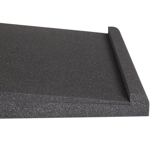 Gator Frameworks Pair of (2) Acoustic Foam Isolation Pads for Studio Monitors, Fits 8" Speakers (GFW-ISOPAD-LG) - size: Large