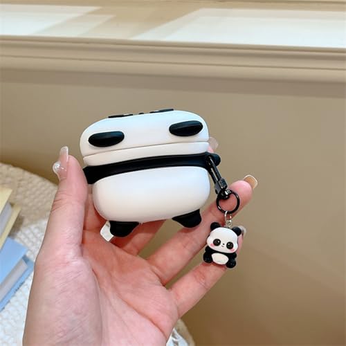 Wireless Charging Earphone Case Compatible with Airpods Pro/Pro2, Cute Animal Lying Panda Design Soft Silicone Full Body Protective Skin Cover, Kids Girls Women Cartoon Earbuds Accessories - color: Lying Panda, size: Airpods Pro/Pro2