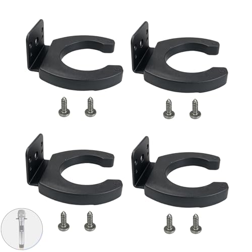 4-Pack Black Microphone Clip Holder 43mm for Mic Stand Wall Mount - size: 4Pcs