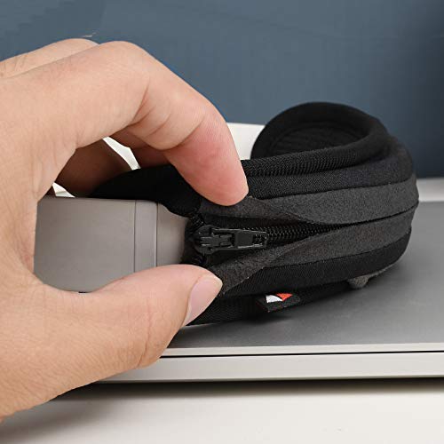 QC35 Headband Cover for ATH-M50X, Beats Solo 3, Astro a10s, Soundlink AE II Universal Replacement Head Band Protector with Zipper, Headband Cover Cushion Protector Pad for Headphones (Large, Black) - size: Max for 1-8/9''W cushion pad