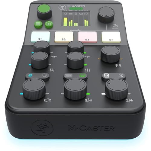 Mackie M-Caster Studio Desktop Live Streaming Mixer - Black - color: Black, style: Live Streaming Mixer