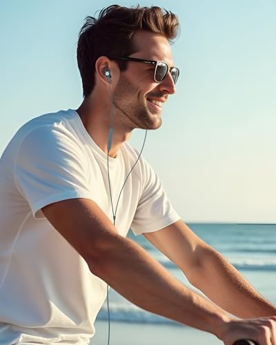 iMangoo for Apple Lightning Headphones MFi-Certified Wired Earbuds Blue