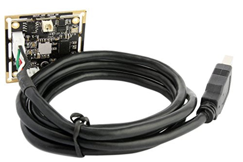 ELP H.264 1080P USB Camera Module with Microphone Wide Angle Fisheye Webcam | 180degree FHD PC Camera for Computer, UVC USB2.0 Lightburn Camera for Laser, Home Security, Embedded Machine Vision, Robotics - size: 180degree lens