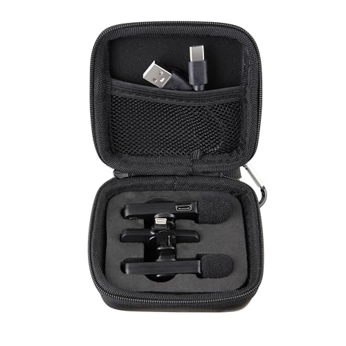 Wireless Lavalier Microphones Case for MAYBESTA,PQRQP,JUDKIOM,Leettus,Bulatry,AIKELA,EJCC,NPTCL,Caiord,MAXTOP, BOYA Wireless Lavalier Microphones