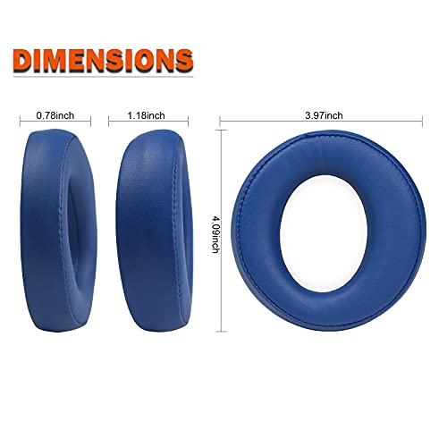 MOLGRIA Replacement Ear Pads, Earpads Cushion Cover for Sony PS3 PS4 Gold Wireless Playstation 3 Playstation 4 Headset CECHYA-0083 Stereo 7.1 Virtual Surround Headset(Blue) - color: Blue